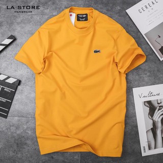 Áo thun lacoste trơn logo nổi ở ngực