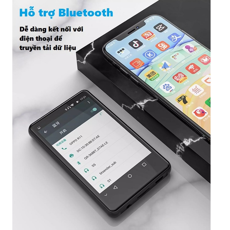 (Quà tặng 99k) Máy Nghe Nhạc Ruizu H6 Cảm Ứng Hệ Điều Hành Android 5.1 Có Wifi Bluetooth - Hàng Chính Hãng