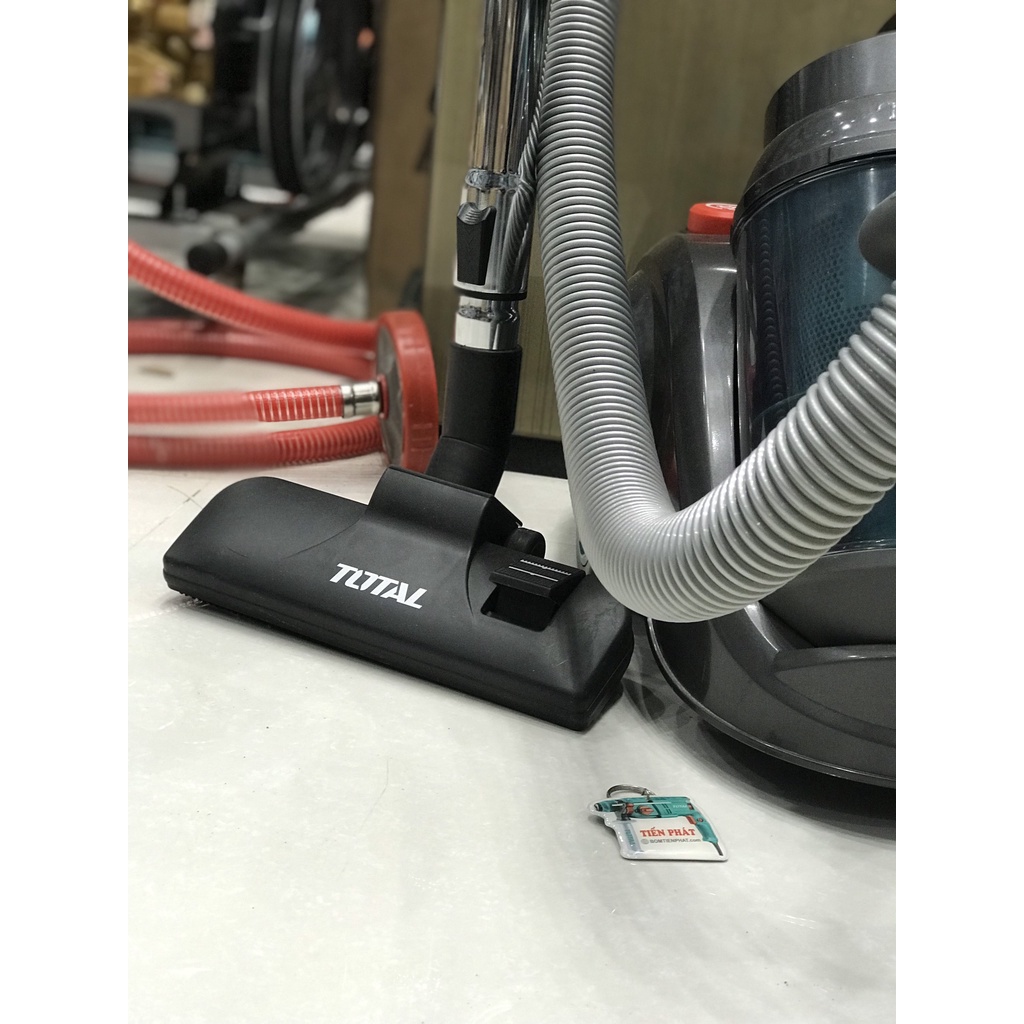 Máy hút bụi gia đình cẩm tay 2000W CHÍNH HÃNG TOTAL TVC20258  - Lực hút mạnh mẽ tận các ngóc vị trí TOTAL TOOLS WORLD