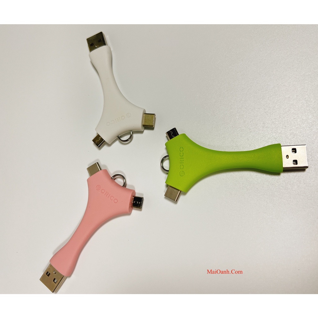 [Orico ] Cáp Chữ Y Hai Đầu 1 Micro USB Và 1 USB-Type C - Hỗ Trợ Truyền Dữ Liệu