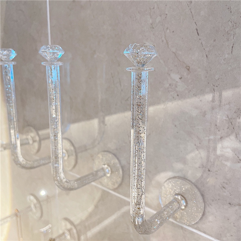 Móc Treo Đồ Dán Tường Trong Suốt Đa Năng Tiện Dụng