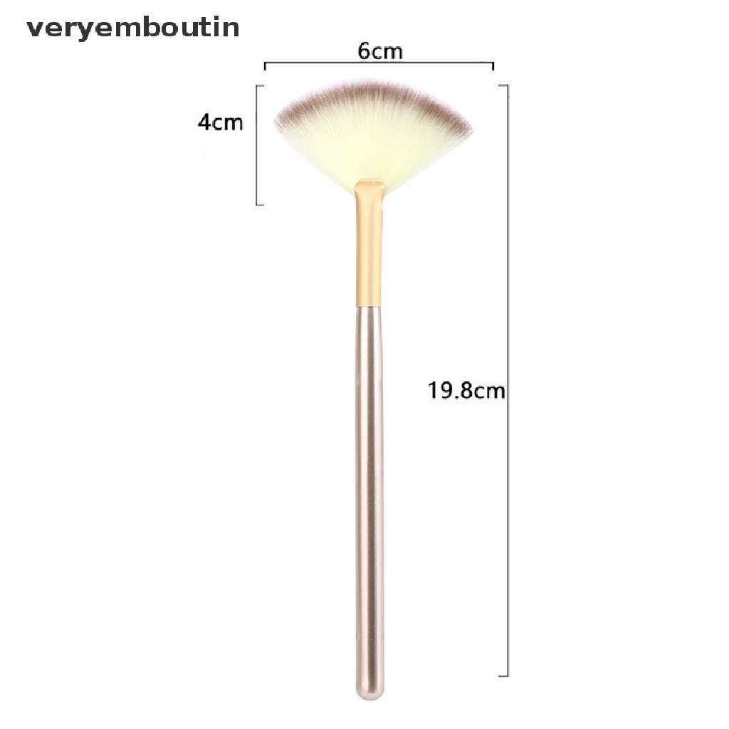 [Hàng mới về] Cọ trang điểm lông cọ mềm hình bán nguyệt cho phấn nền bắt sáng