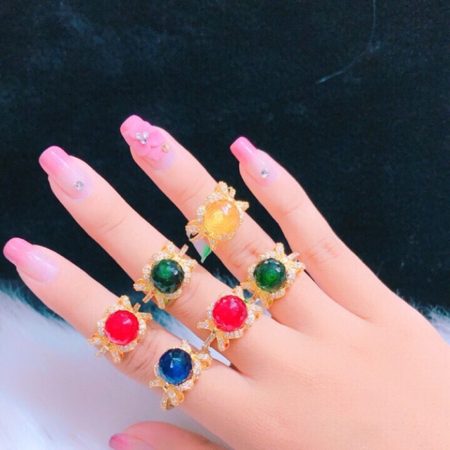 Nhẫn nữ kiểu cao cấp dát vàng 18k mẫu mới về