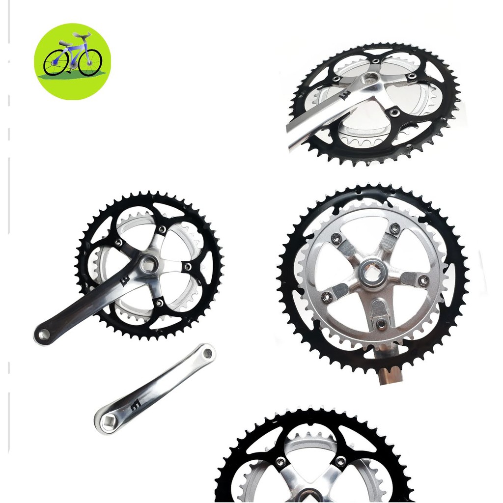 Đùi Dĩa Motachie Nhôm Xe Đạp 2 Tầng Đĩa 39-52T