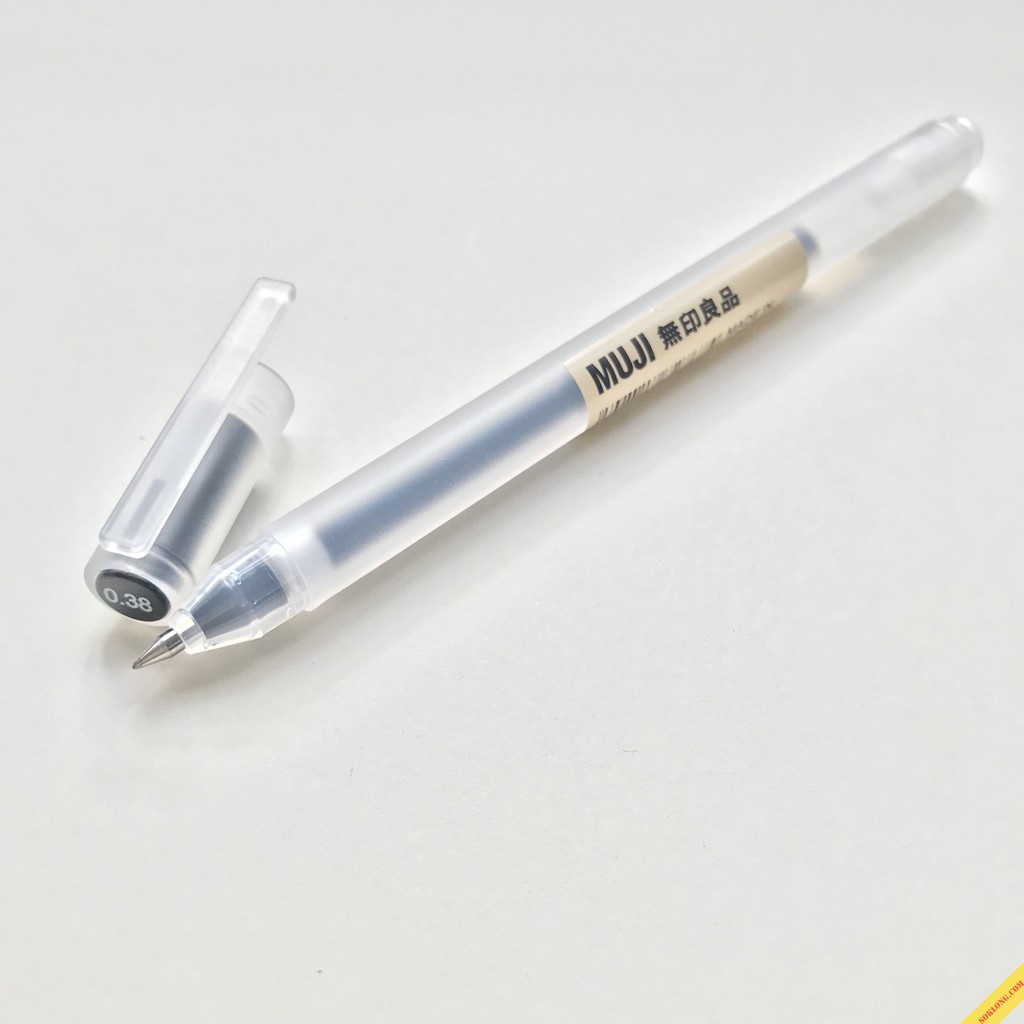 Bút gel MUJI Chính Hãng 100% ngòi 0.38/0.5mm, bút mực gel đi nét nhiều màu B04