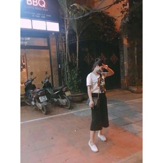 FS Quần ống rộng cạp chun