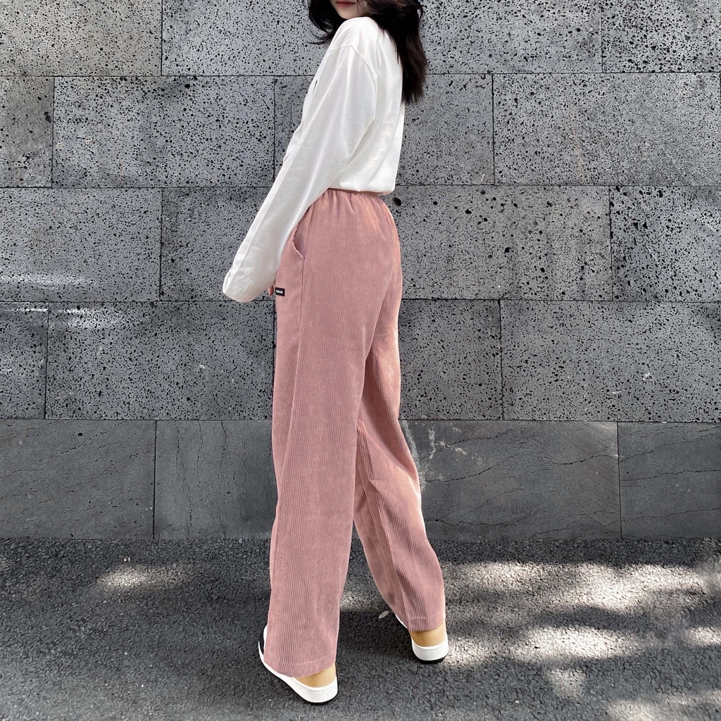 Quần Nhung Nữ Kẻ Teelab PS030