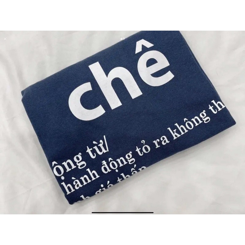 Áo Thun Tay Lỡ Chữ CHÊ T-SHIRT Form Rộng Vải Thun Cotton Phong Cách Nam Nữ Unisex