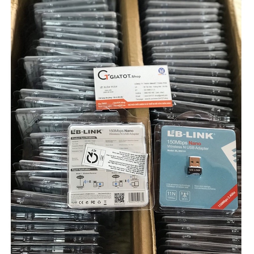Combo 10 chiếc USB thu sóng wifi LB-Link tốc độ 150Mbps hàng chính hãng