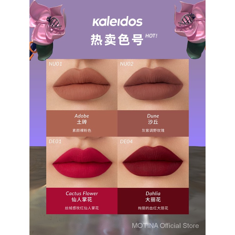 Son môi KALEIDOS tông lì trang điểm thời trang cho nữ