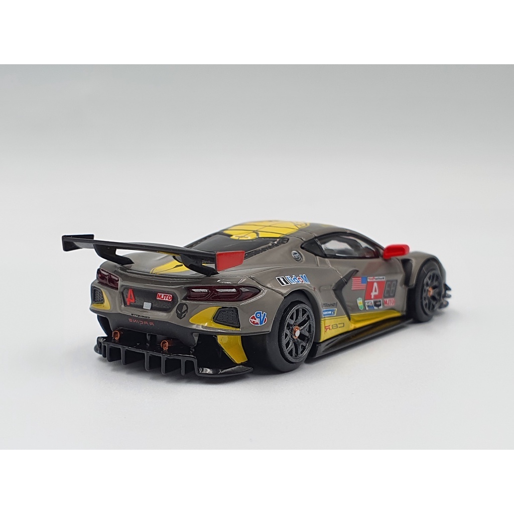 Xe Mô Hình Chevrolet Corvette C8.R #4 Corvette Racing 2020 IMSA 24 Hrs of Daytona LHD 1:64 MiniGT (Xám)