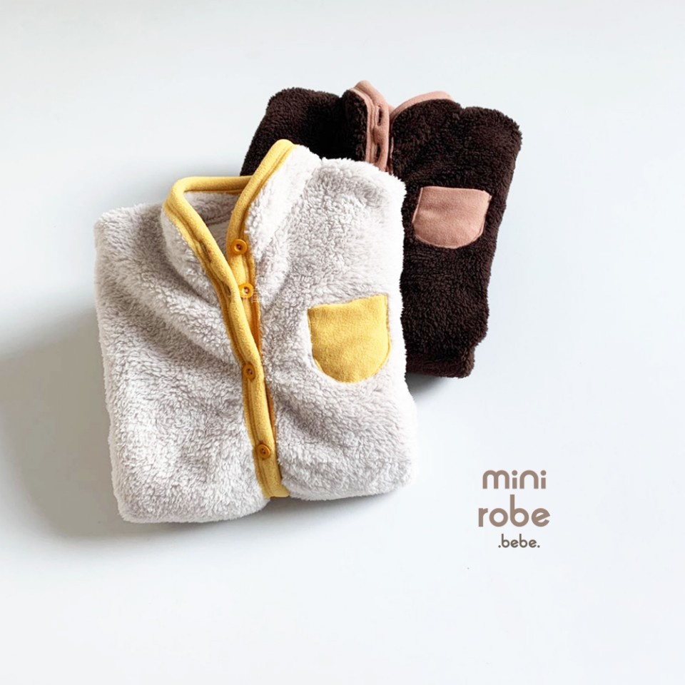 Bộ áo liền quần + mũ giữ ấm mùa đông cho trẻ sơ sinh