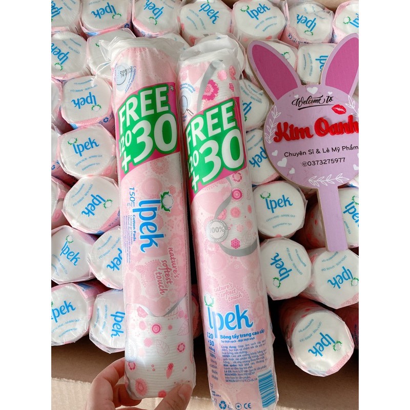 Bông tẩy trang ipek 150miếng