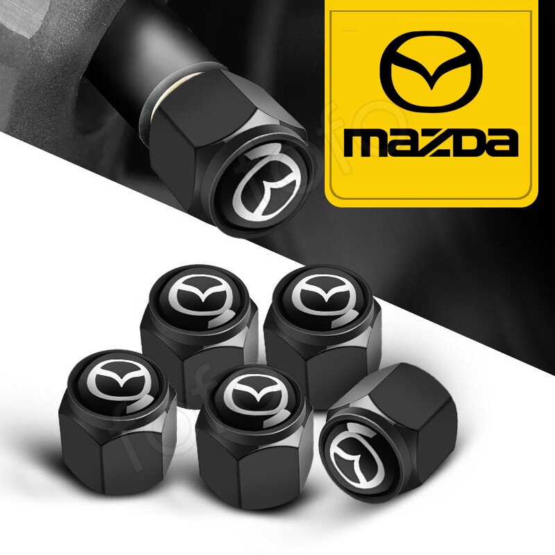 5 Nắp Van Bằng Hợp Kim Kẽm Cho Xe Hơi Mazda