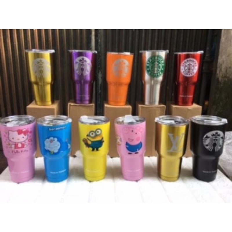 Ly Giữ Nhiệt YT Thái Lan 900ml + Tặng Kèm Nắp Chống Tràn,2 Ống Hút,1 Cọ Rửa