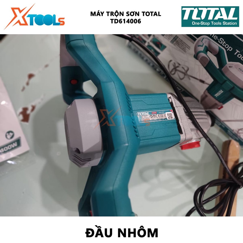 Máy trộn sơn TOTAL TD614006 | máy khuấy sơn Công suất: 1400W, dùng để đảo, khuấy, trộn sơn... để phục vụ cho quá trình p