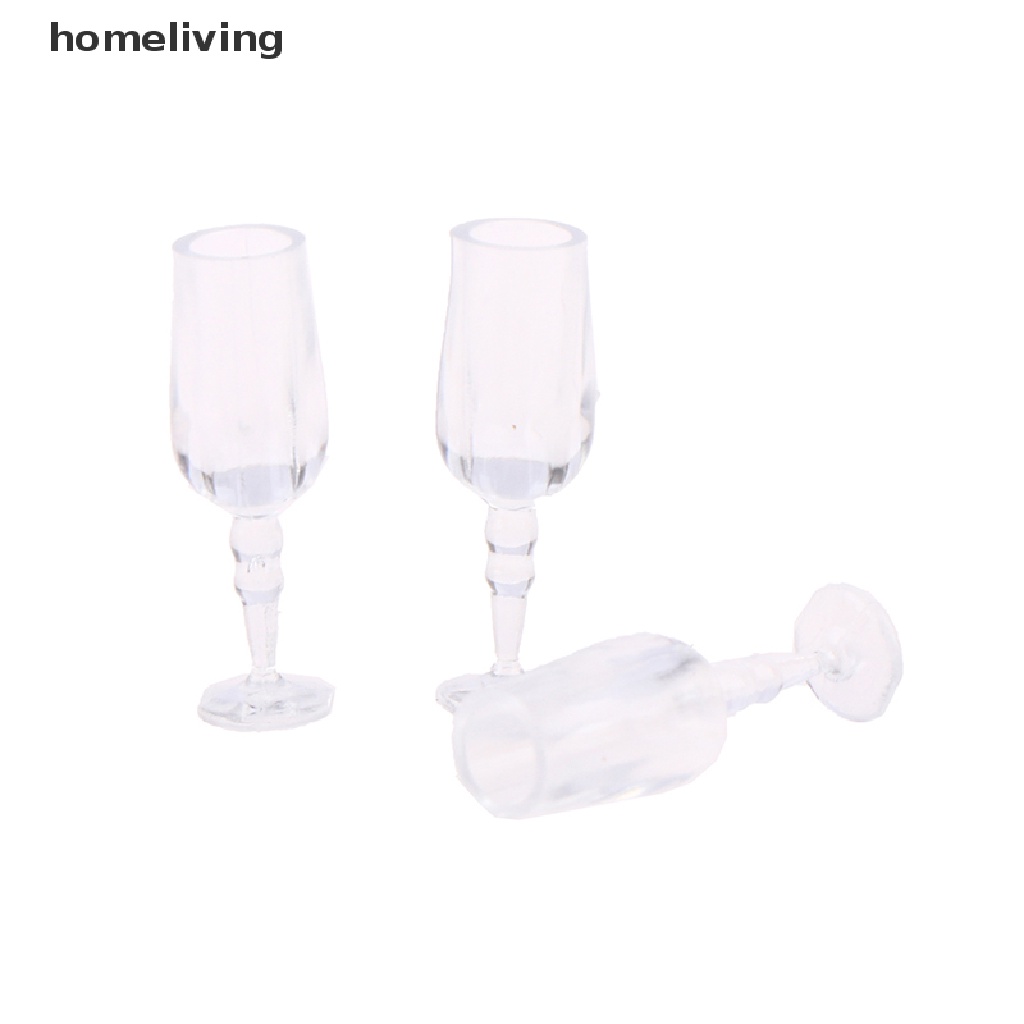 Set 6 Ly Thủy Tinh Uống Rượu Vang Cho Nhà Búp Bê