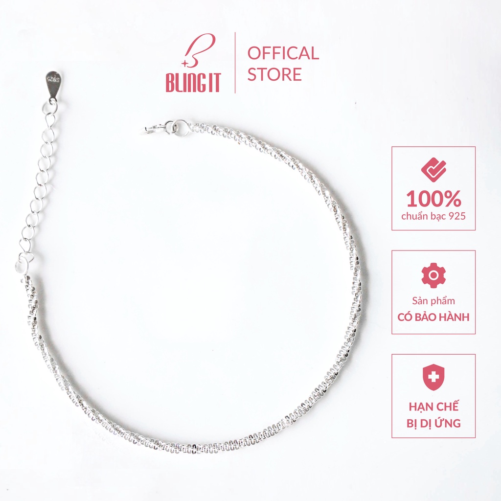 Vòng tay Bling It Lắc tay bạc phong cách cá tính BIVT020