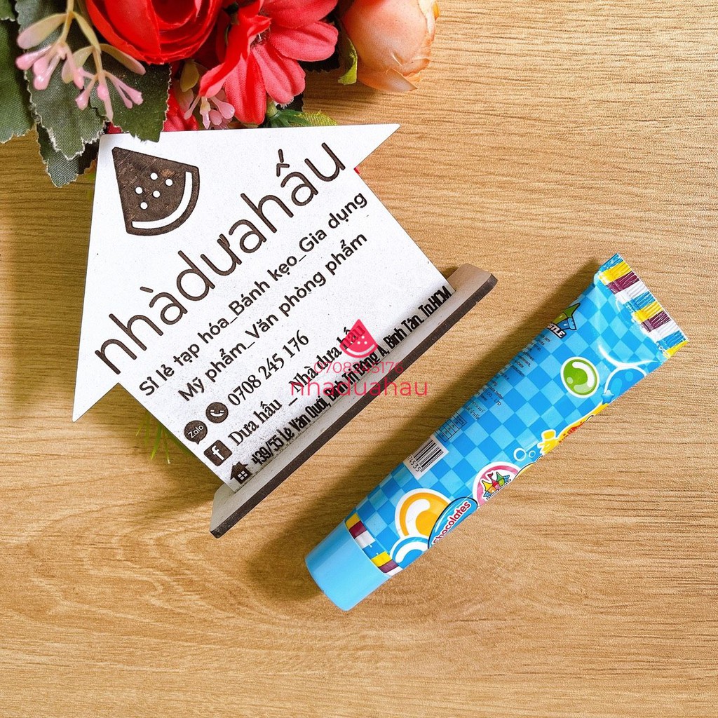 Một tuýp kẹo kem đánh răng/ kẹo the/ kẹo siro vị trái cây Thái Lan tuýp 25g