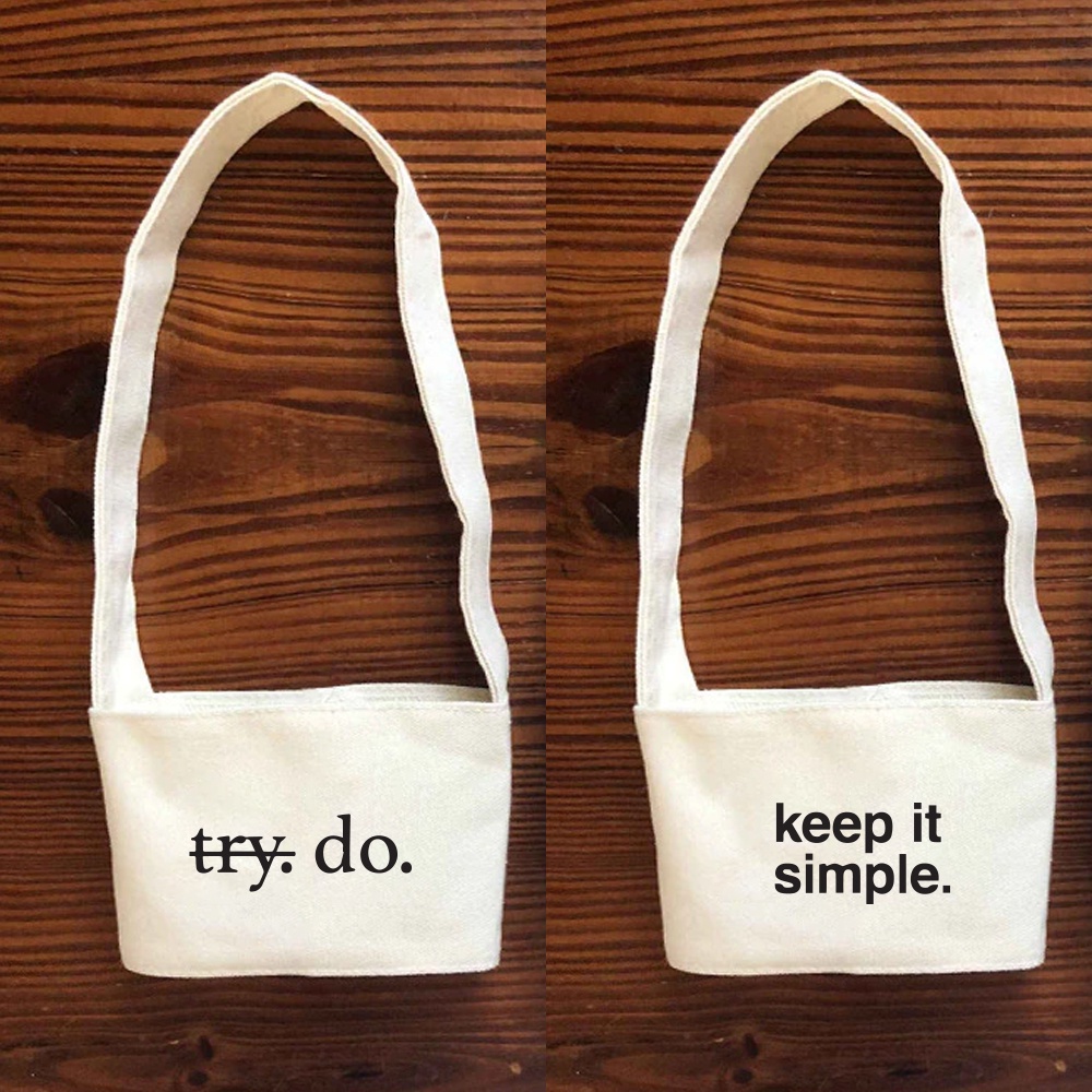 Túi treo ly cốc (cup holder) canvas in hình hot trend Tiệm Nhà Pony PZ01 (nhiều size)