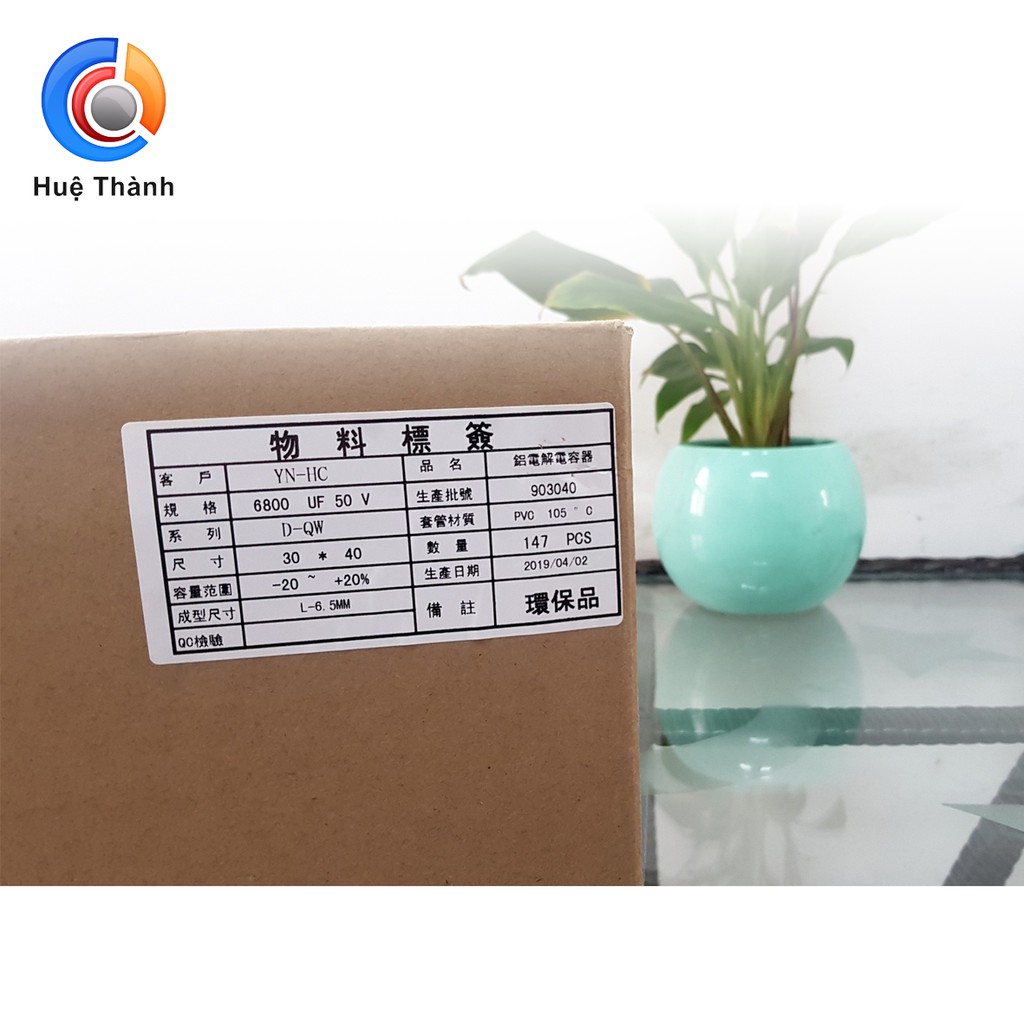 Tụ điện 50V 6800UF 30*40, đảm bảo tin dùng, chất lượng, hàng uy tín, giá rẻ cạnh tranh, hỗ trợ lâu dài