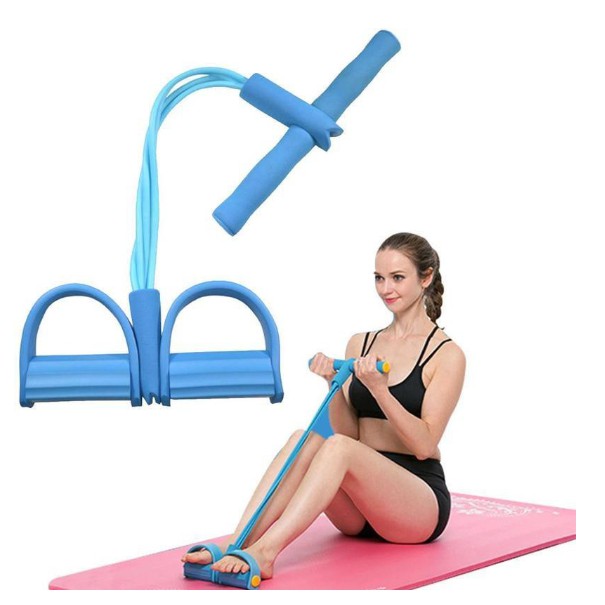 Dây kéo lưng Yoga-Gym đàn hồi cao su, Dây tập thể dục, tập gym, tập cơ bụng thông minh điều chỉnh lực kéo hàng cao cấp .