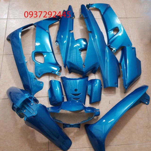 Dàn Áo Xe Wave Alpha, Wave 100, Wave 110 Đời Đầu Nhựa ABS | Màu Xanh Ngọc