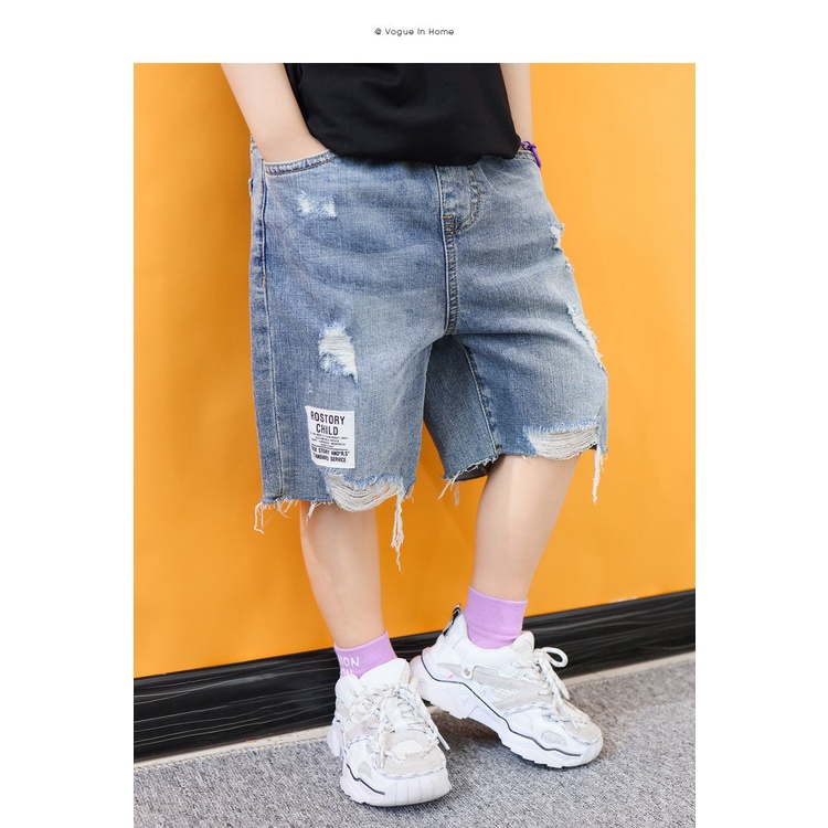 Quần jeans Lửng Thời Trang Dành Cho Bé Trai