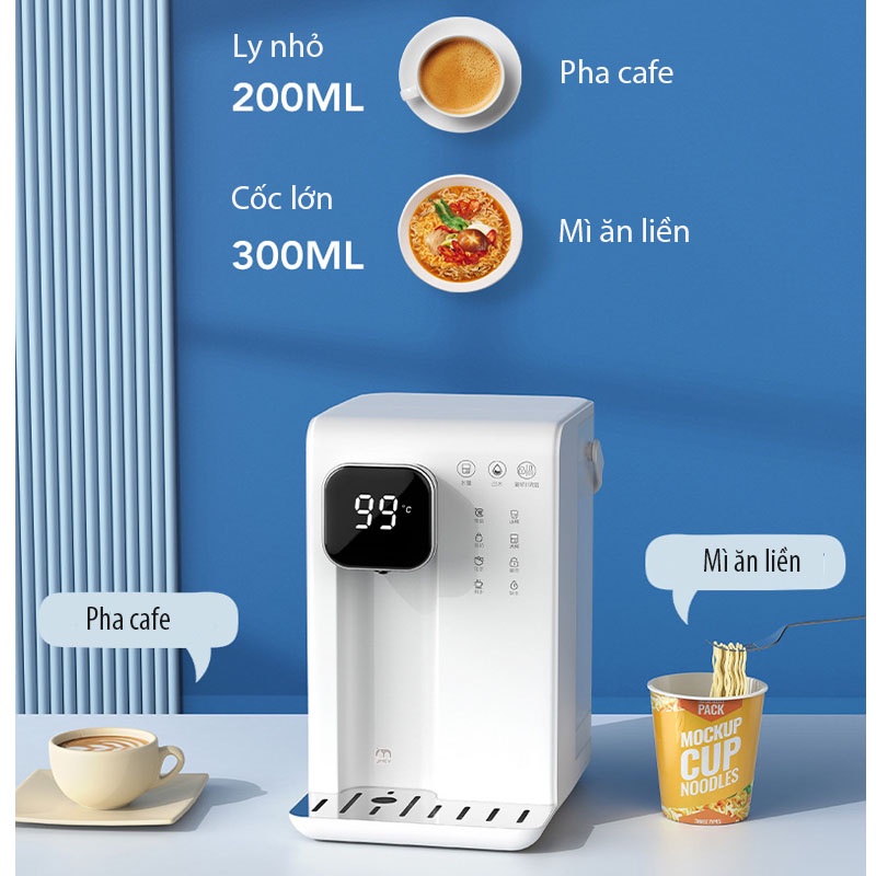 Bình Đun Nước, Máy Đun Nước Nóng Thông Minh Tức Thời 3s Xiaomi JMEY T2, Bình Đựng Nước Nóng Để Bàn Tại Nhà