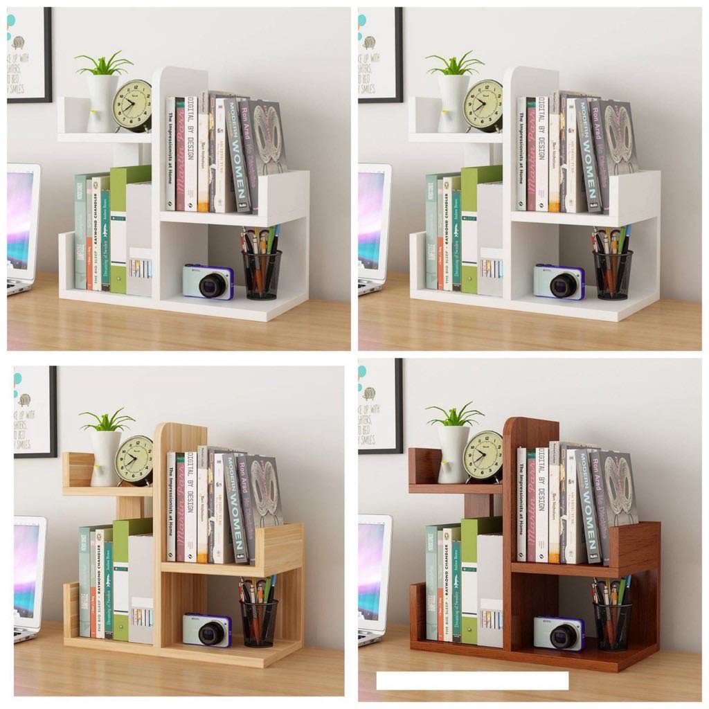 Kệ sách để bàn mini, hình cây sương rồng, chất liệu gỗ Gỗ MDF sử dụng bền