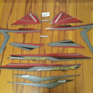 Bộ tem wave Rsx 110 màu đen 2014