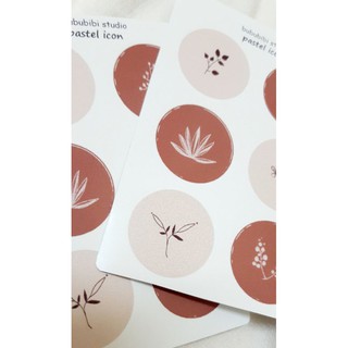 Tờ Bullet Journal sticker: pastel icon
