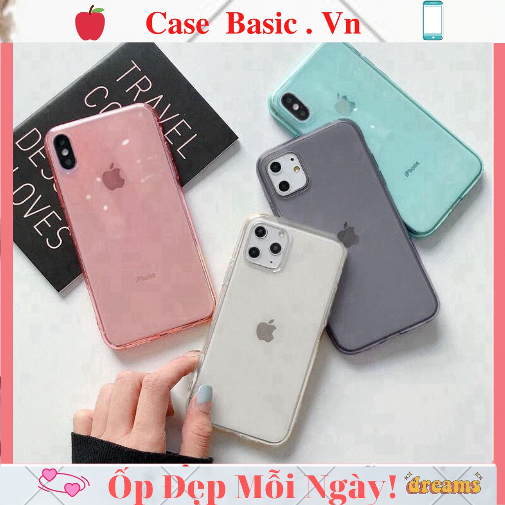 Ốp iphone - Ốp Lưng Pastel Trong Suốt Cao Cấp  iphone 6/6plus/6s/6s plus/6/7/7plus/8/8plus/x/xs/xs max/11/11pro/11promax