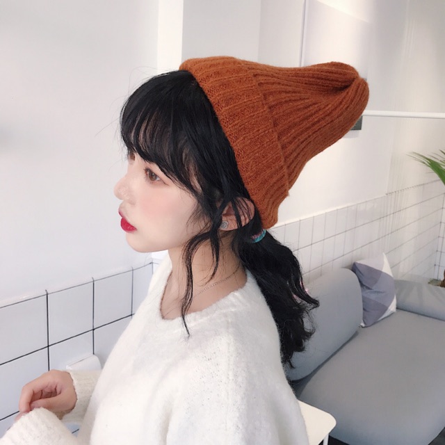 Mũ len Beanie Hàn Quốc - kéo sang xem ảnh thật