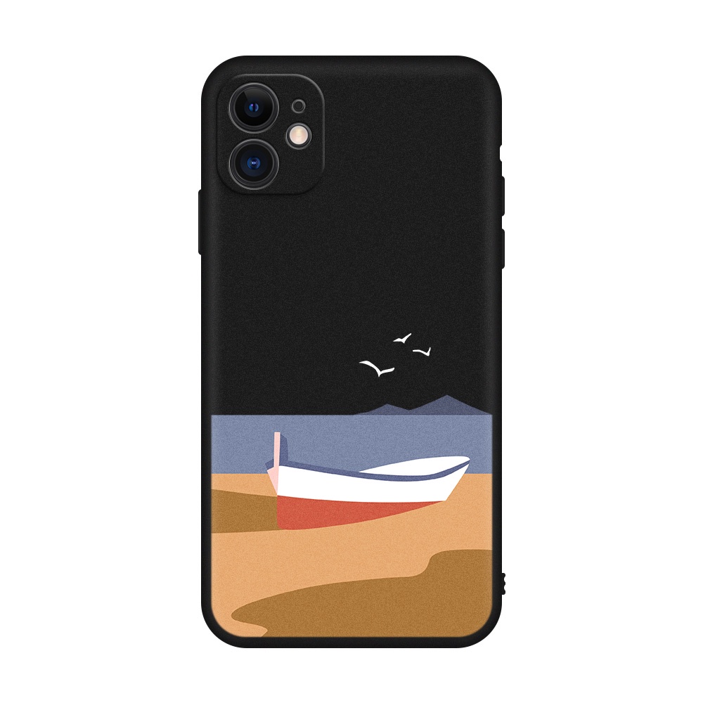 Ốp điện thoại TPU màu nhám chống rơi cho iPhone 11 12 13 Pro Max XR XS Max X 6 7 8 Plus SE2020 4 5 6splus 6S 12 13