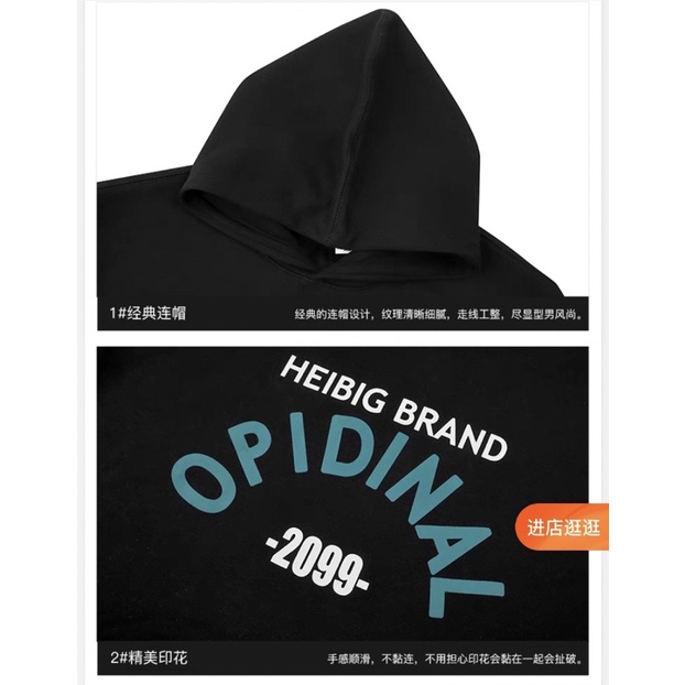 Áo hoodie nỉ bông  Nelly Heybig dáng unisex form rộng odi 24