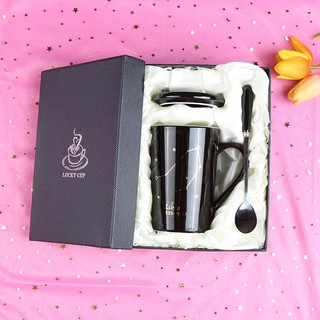 Creative ceramic cup constellation large capacity mug