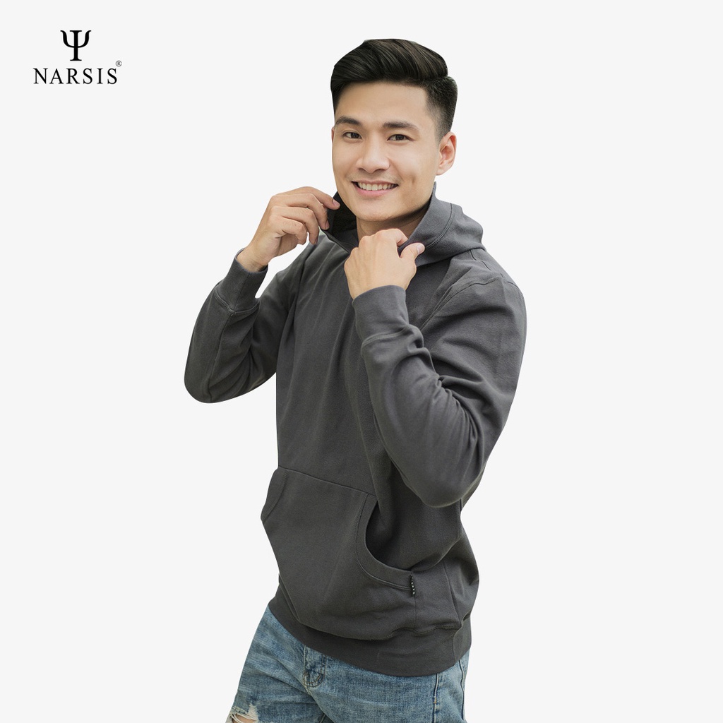 Áo hoodie Nam Narsis D4117 màu xám