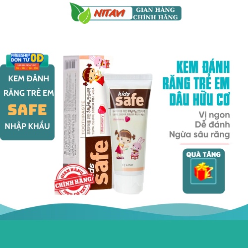 Kem Đánh Rắng Trẻ Em Kids Safe Hàn Quốc_Sản Phẩm Chăm Sóc Răng Miệng Của Trẻ Số 1 Trên Thị Trường