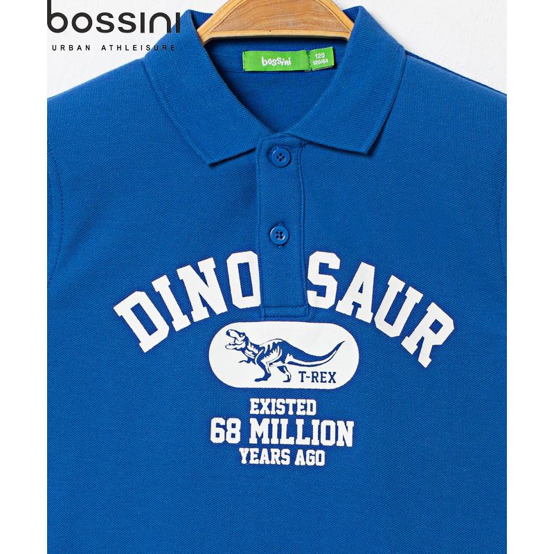 [Mã LT50 giảm 50k đơn 250k] Áo thun polo chữ Dinosaur bé trai Bossini 730001080