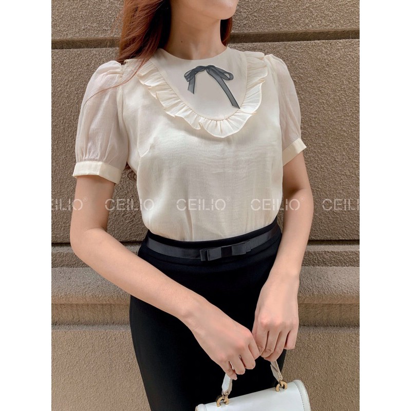 Chân váy cạp nơ