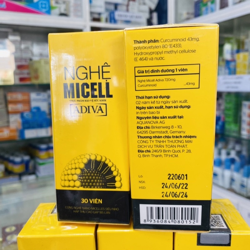 ✅ [Chính Hãng] NGHỆ MICELL ADIVA [Hộp 30 viên] Giải pháp hiệu quả cho người đau dạ dày