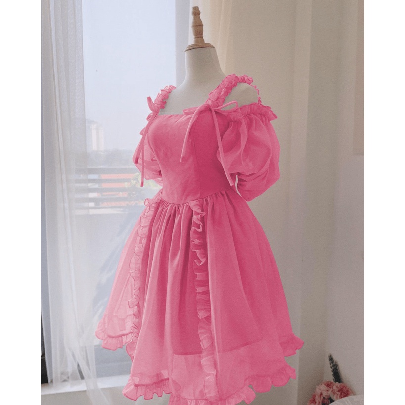 ĐẦM TƠ ÁNH KIM CÔNG CHÚA SIÊU ĐẸP CHO CHỊ EM DIỆN ĐI CHƠI, ĐI DU LỊCH UP Shop Valentina