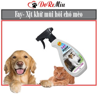 STHA- Fay deodor 350ml Xịt khử mùi hôi thú cưng, vệ sinh chuồng trại cho chó mèo thú cưng