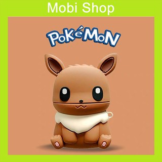 [Quà tặng ý nghĩa] Ốp Airpods 1/2 Cáo Eevee Pokemon - Case Đựng Tai Nghe không dây i11, i12, i13