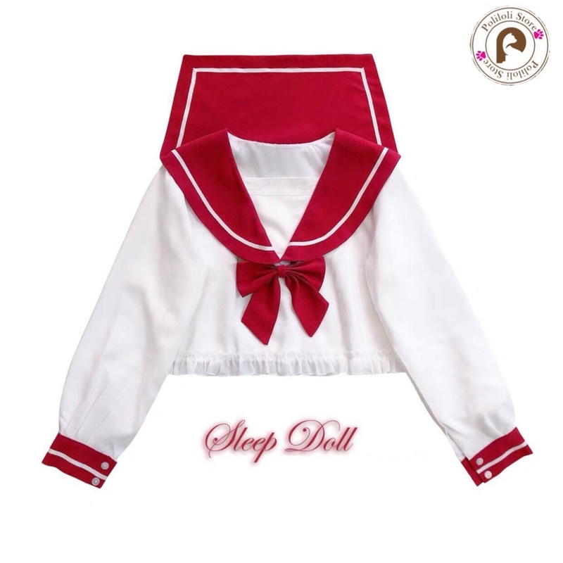 Áo sailor croptop nhiều màu hãng Sleepdoll