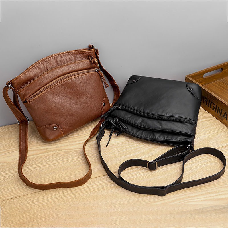 Túi đeo chéo nữ da mềm nhiều ngăn dáng vuông BAG U DAT155