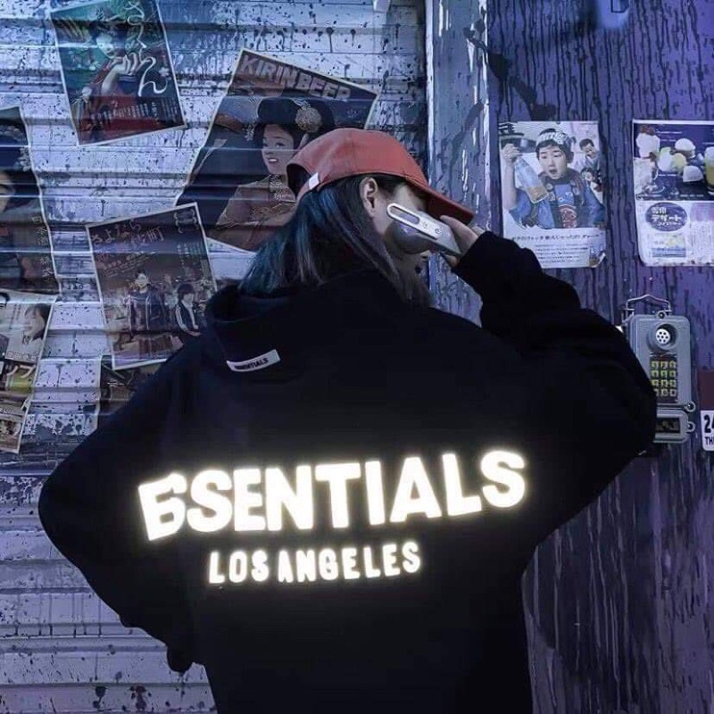 Áo hoodie trơn from rộng tay dài trơn có chữ phản quang sau lưng cho nam nuưx unisex | BigBuy360 - bigbuy360.vn