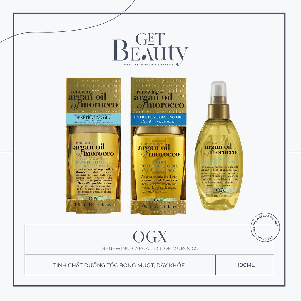 Lời khen ngợi đáng giáThời trang Tinh dầu dưỡng tóc OGX Renewing Argan Oil Of Morocco Extra Penetrating Oil Dry & Coarse