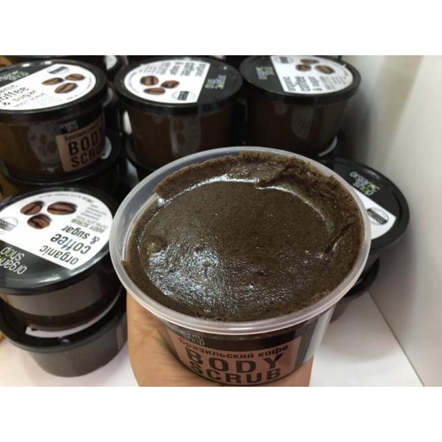 TẨY TẾ BÀO CHẾT TOÀN THÂN THIÊN NHIÊN ORGANIC SHOP ORGANIC COFFEE & SUGAR BODY SCRUB